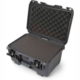 Airtight Watertight Case with Foam - 16-7/8"L x 12-7/8"W x 9-5/16"H - Graphite
