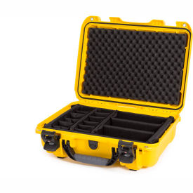 Airtight Watertight Case w/Dividers 18-5/8"L x 14-3/8"W x 6-5/16"H Yellow