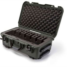 935 Series Pistol Case with Foam Insert - 6 Pistol Cap. - 22"L x 14"W x 9"H - Olive