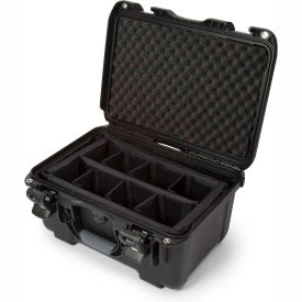 Airtight Watertight Case with Dividers - 16-7/8"L x 12-7/8"W x 9-5/16"H Black