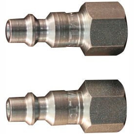 Industrial Plug 1/4" FNPT 2 Pack