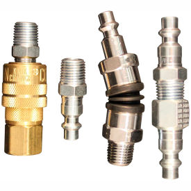Industrial Swivel Coupler and Plug Kit 6 piece 6 Pack