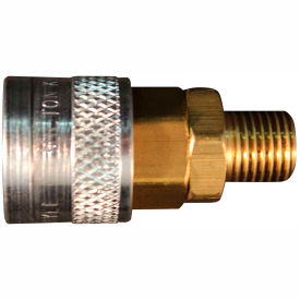 Industrial Push Type Coupler 1/4" MNPT