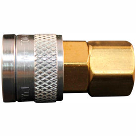 Industrial Push Type Coupler 1/4" FNPT