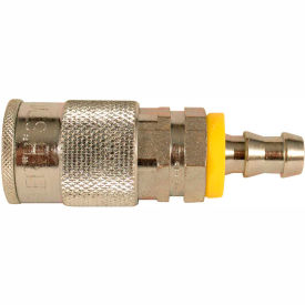 Industrial Push On and Lock Coupler 3/8" Hose Barb 5 Pack