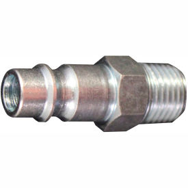 V Style High Flow Steel Plug 1/4" MNPT 2 Pack