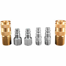 V Style High Flow Coupler and Plug Kit 6 piece 6 Pack