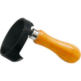 Timber Tuff Cup Shave - Circular 7" Steel Blade with Wood Handle - Black