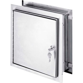 Stainless Steel Pass-Thru Cabinet with Key Lock, 12"H x 11-1/2"W x 8-1/4"D