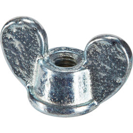 3/8-16 Wing Nut - 1-5/8" Wide - 7/8" Base Dia - Steel - Zinc - USA - Pkg25