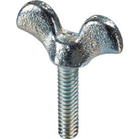 1/4-20 x 1/2" Wing Screw - 1-3/8" Head Width - Malleable Iron - Zinc - USA - Pkg of 25