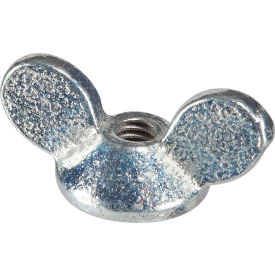 5/16-18 Wing Nut - 1-5/8" Wide - 7/8" Base Dia. - 11/16" H - Steel - Plain - USA