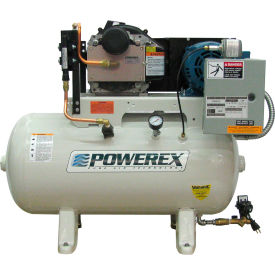 5 HP Oil-less Scroll Compressor 60 Gal Horizontal 145 PSI 3 Phase 208-230V