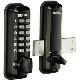 Digital Door Lock M220 Surface Mount Deadbolt, Jet Black