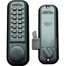 Digital Door Lock 2500 Mechanical Keyless Hook Bolt, Satin Chrome