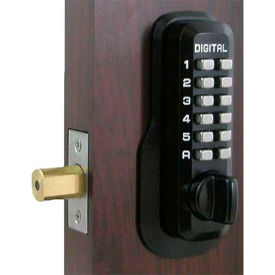 Digital Door Lock M210 Mechanical Keyless Deadbolt, Jet Black