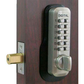 Digital Door Lock M210 Mechanical Keyless Deadbolt, Satin Nickel
