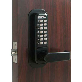 Digital Door Lock 2835 Lever Handle, Jet Black