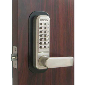 Digital Door Lock 2835 Lever Handle, Satin Nickel