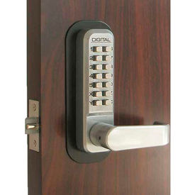 Digital Door Lock 2835 Lever Handle, Satin Chrome