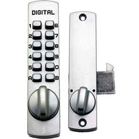 Mechanical Keyless Surface Mount Hook Bolt Lock for Sliding Door, Marine Grade