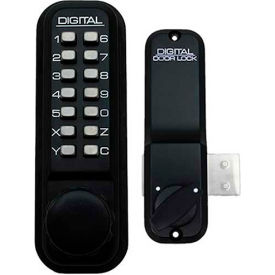 Digital Door Lock 2200 Surface/Rim Mount, Jet Black