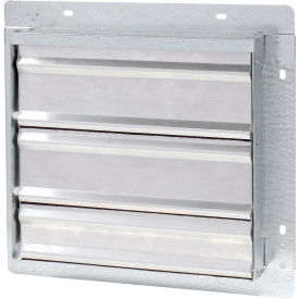 Galvanized Frame Wall Exhaust Shutter with Aluminum Blades