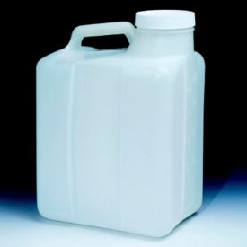 Heavy-Duty Wide-Mouth HDPE Jugs with Closure, 20 Liter, Case of 4