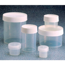 Wide-Mouth Straight-Sided PPCO Jars with Closure, 125mL, Case of 36