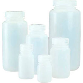 Wide-Mouth LDPE Bottles with Closure, 125mL, Case of 72