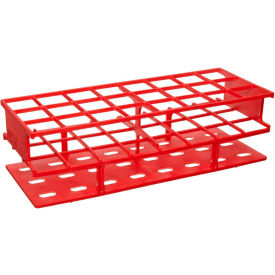 Unwire PP Test Tube Racks, Red, For 16mm Tubes, Case of 8