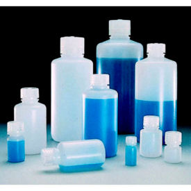 Nalgene Narrow-Mouth HDPE Bottles with Closure, 15mL, Case of 72