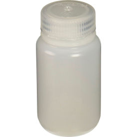 Wide-Mouth HDPE Bottles, 125mL, Case of 72