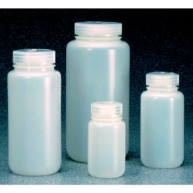 Wide-Mouth HDPE Bottles with Closure, 500mL, Case of 125