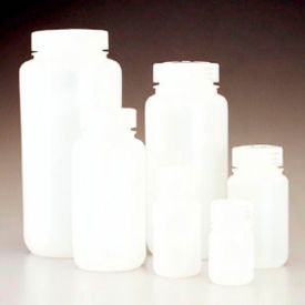 Wide-Mouth HDPE Bottles with Closure, 1500mL, Case of 24
