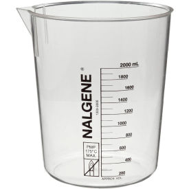 Griffin Low-Form Plastic Beaker, 400mL, Case of 24