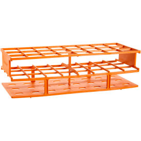 Nalgene Unwire Test Tube Racks, Orange, For 30mm Tubes, Case of 8