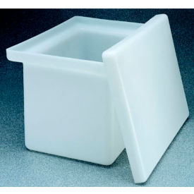 Rectangular Tank with Cover, Polypropylene, 13 Gallon