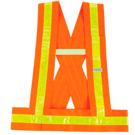27019 GloWear 8140BA Type O Class 1 Breakaway Sash Orange, 3XL+