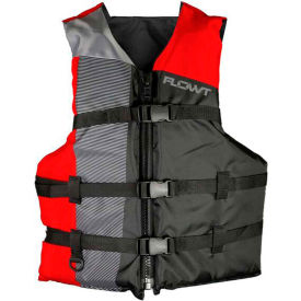 Flowt All Sport Life Vest, Red, Oversize Adult