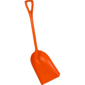 One-Piece Shovel with 14" Blade, Orange