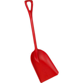 One-Piece Shovel with 14" Blade, Red