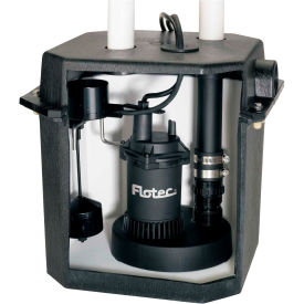 Under Sink Basin Pump System With Check Valve, 1/3 HP Sump Pump
