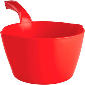 Round Scoop 64 oz. , Red