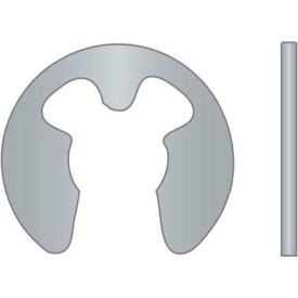 External E-Clip - 6mm Shaft Dia. - 15-7 Stainless Steel - Passivated - DIN 6799