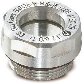 Explosion Protective Fluid Level Sight w/ ESG Glass - G 3/4" Pipe Thread
