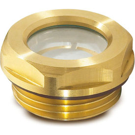 Brass Fluid Level Sight Glass w/ Reflector - G 3/4" Pipe Thread