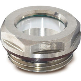 Stainless Fluid Level Sight w/ ESG Glass w/o Reflector - G 1/2" Pipe Thread