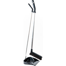 ESD, Anti-Static Broom and Dust Pan Set, 34-1/4" Height, Black
