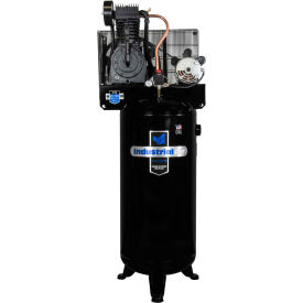 5 HP, Two-Stage Compressor, 60 Gallon, Vertical, 175 PSI, 15.3 CFM, 1-Phase, 230V